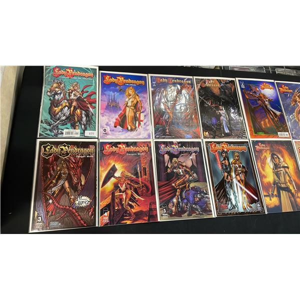 (17) IMAGE COMICS LADY PENDRAGON COMIC BOOKS & (6) IMAGE COMICS THE MAGDELENA COMIC BOOKS