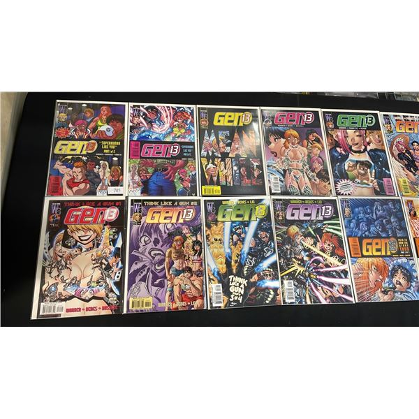 (16) WILDSTORM COMICS GEN 13 COMIC BOOKS
