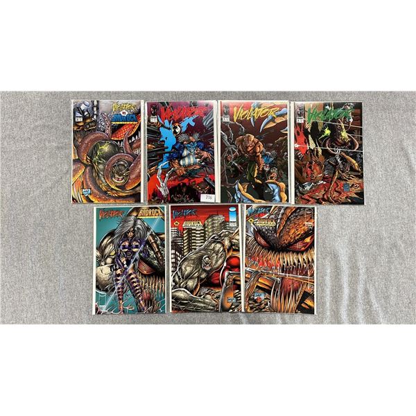 (7) IMAGE COMICS VIOLATOR COMIC BOOKS