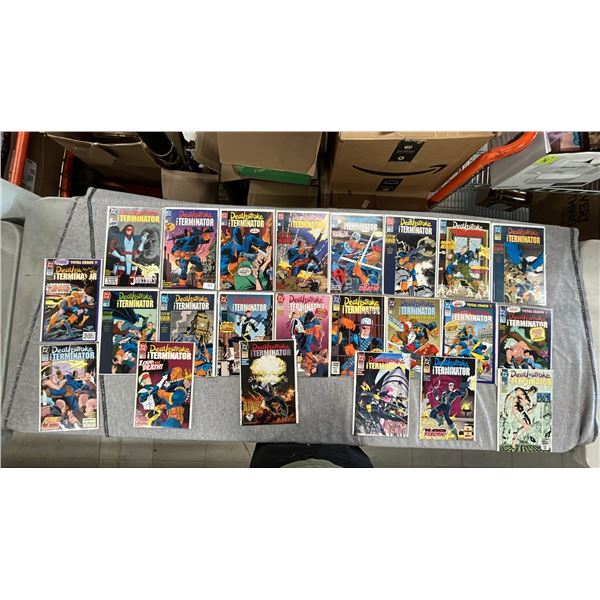 (23) DC DEATHSTROKE THE TERMINATOR COMIC BOOKS; COMPLETE RUN #1-23
