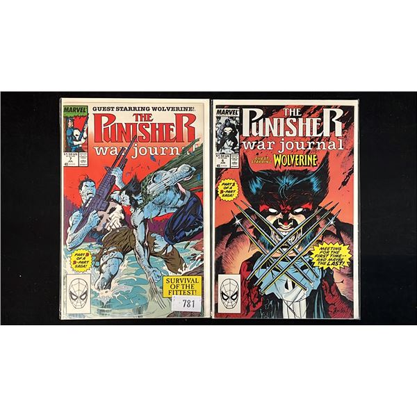 (2) MARVEL THE PUNISHER WAR JOURNAL #6 & 7 COMIC BOOKS