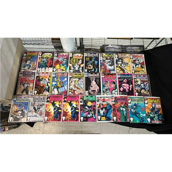 (25) MARVEL THE PUNISHER WAR JOURNAL COMIC BOOKS; COMPLETE RUN #25-48