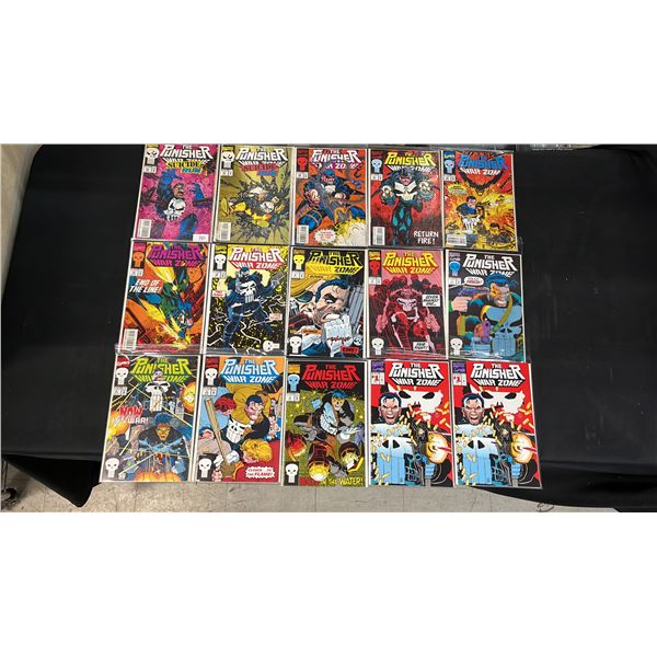 (15) MARVEL THE PUNISHER WAR ZONE COMIC BOOKS