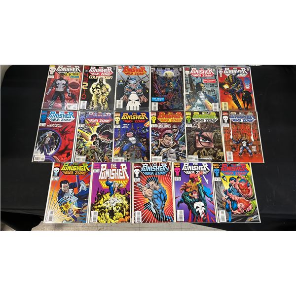 (17) MARVEL THE PUNISHER WAR ZONE COMIC BOOKS