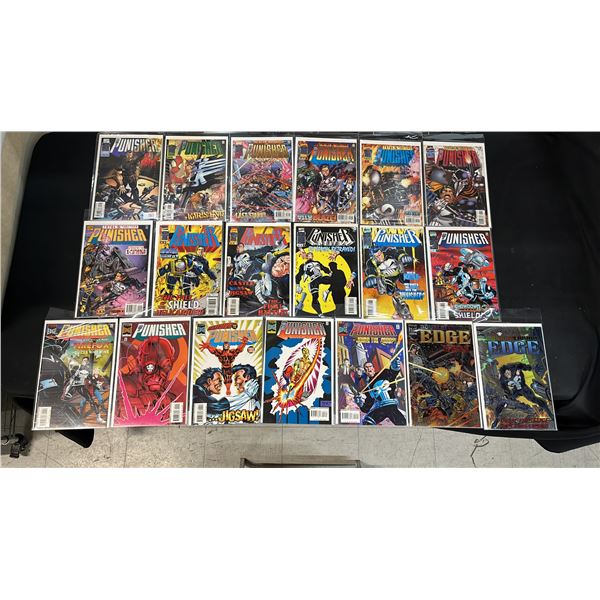 (19) MARVEL THE PUNISHER COMIC BOOKS