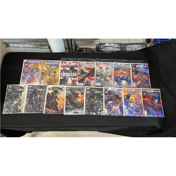 (15) ASSORTED COMIC BOOKS; IMAGE MASTERS OF THE UNIVERSE, DDP GI JOE & IMAGE GI JOE