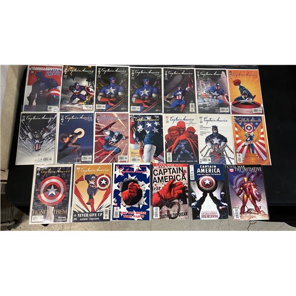 (20) MARVEL CAPTAIN AMERICA COMIC BOOKS