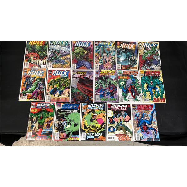 (17) MARVEL HULK 2099 COMIC BOOKS