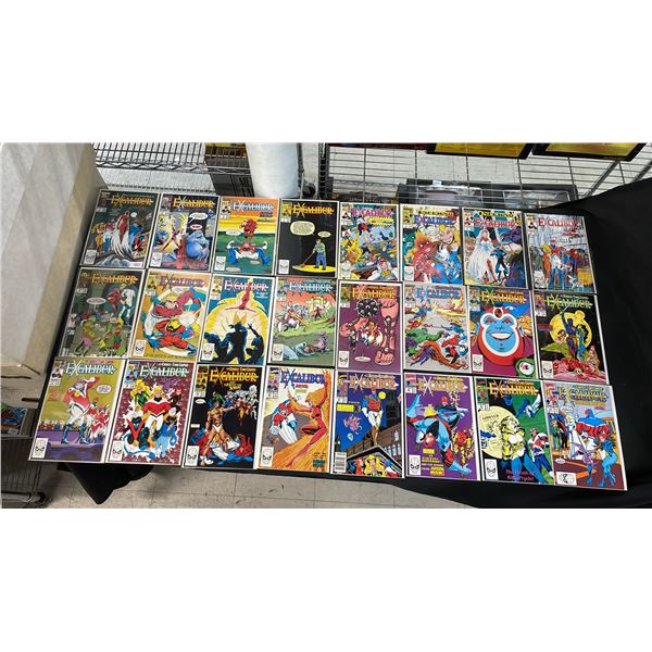 (24) MARVEL EXCALIBUR COMIC BOOKS; COMPLETE RUN #1-24