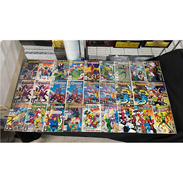 (27) MARVEL EXCALIBUR COMIC BOOKS; #25-39 & #42-49