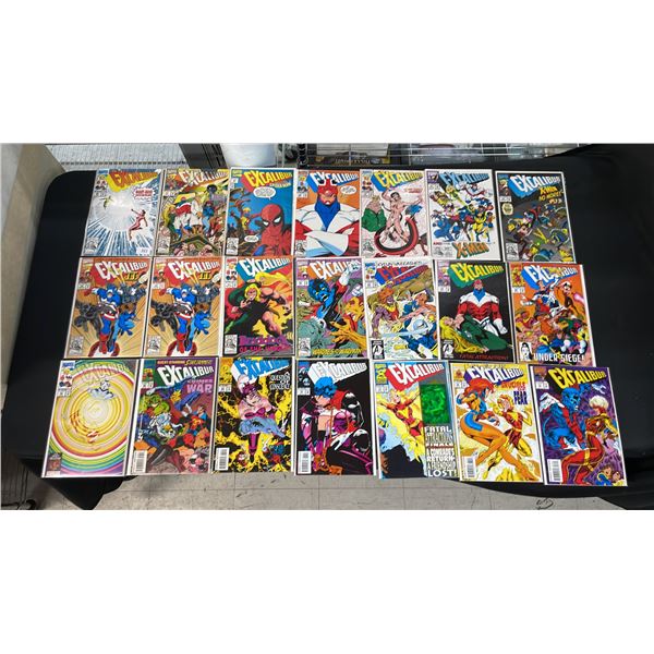(21) MARVEL EXCALIBUR COMIC BOOKS