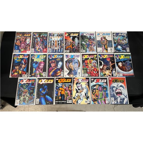 (20) MARVEL EXILES COMIC BOOKS; COMPLETE RUN #1-20
