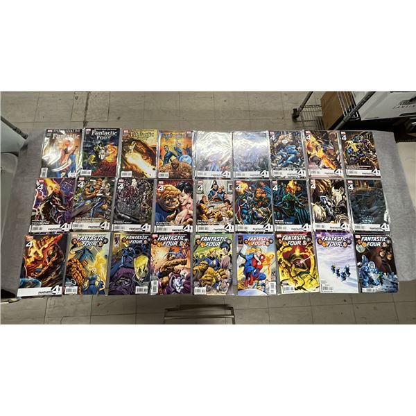 (27) MARVEL THE FANTASTIC FOUR COMIC BOOKS