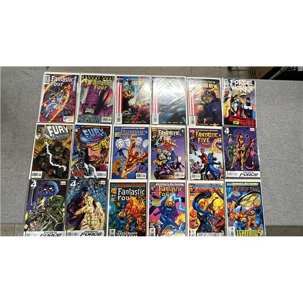 (17) MARVEL THE FANTASTIC FOUR COMIC BOOKS