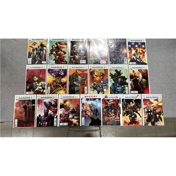 (19) MARVEL AVENGERS & NEW ULTIMATES COMIC BOOKS
