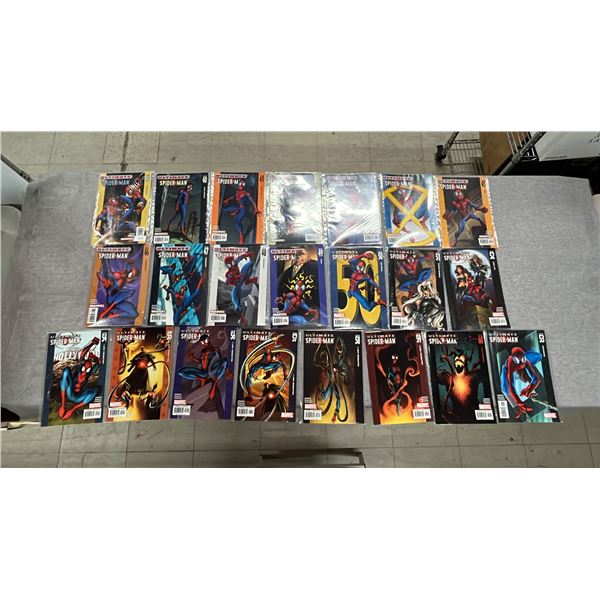 (22) MARVEL ULTIMATE SPIDER-MAN COMIC BOOKS