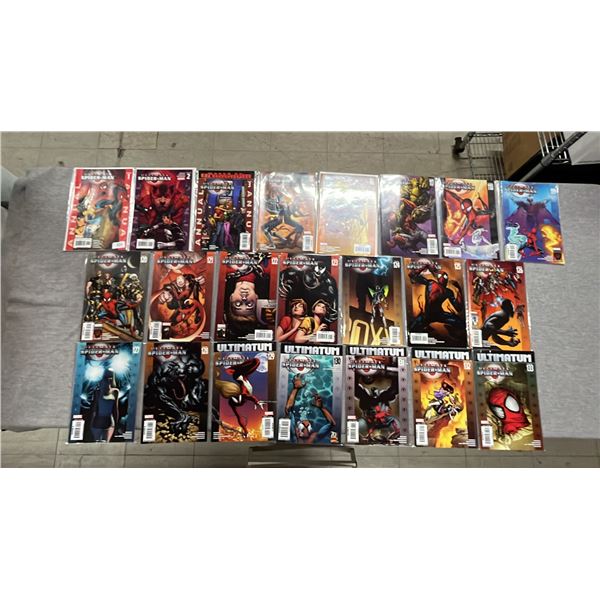 (21) MARVEL ULTIMATE SPIDER-MAN COMIC BOOKS
