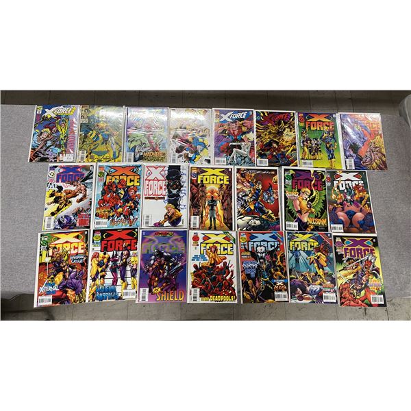 (22) MARVEL X-FORCE COMIC BOOKS