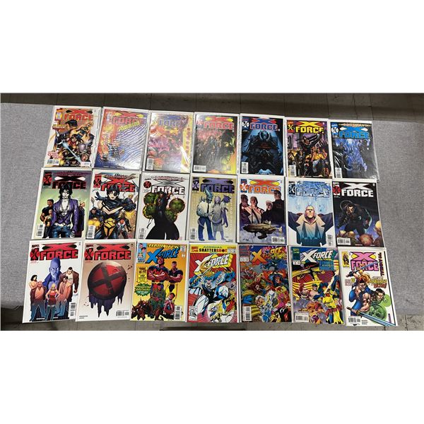 (21) MARVEL X-FORCE COMIC BOOKS