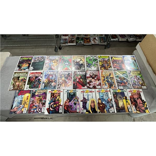 (26) MARVEL THE AVENGERS COMIC BOOKS