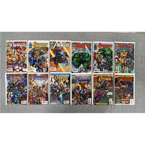 (12) MARVEL THE AVENGERS COMIC BOOKS; #1-5 & #7-13