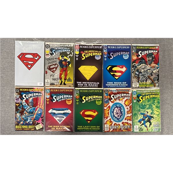 (10) DC SUPERMAN COMIC BOOKS