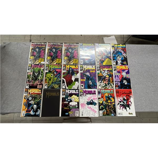 (18) MARVEL MORBIUS COMIC BOOKS