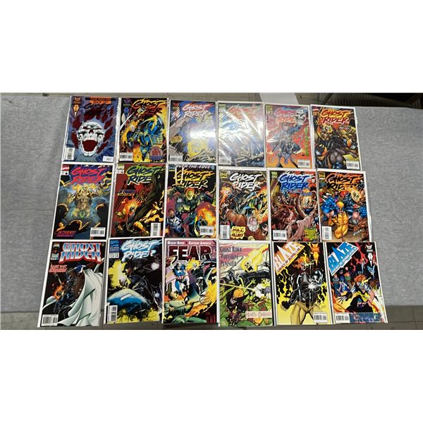 (18) MARVEL GHOST RIDER & BLAZE COMIC BOOKS