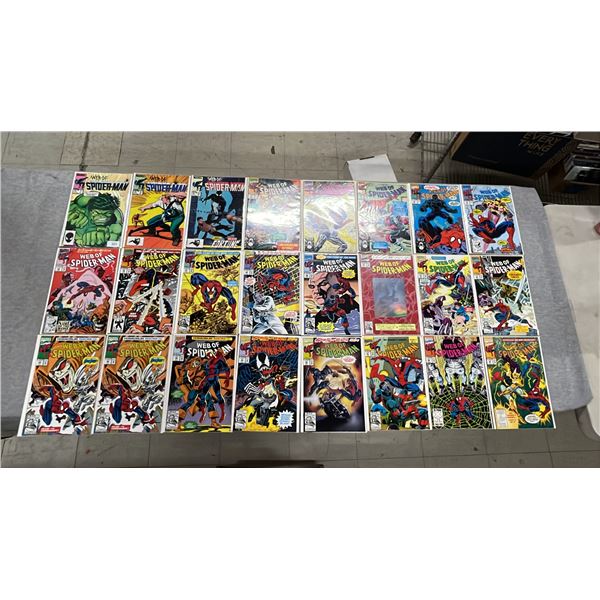 (23) MARVEL WEB OF SPIDER-MAN COMIC BOOKS