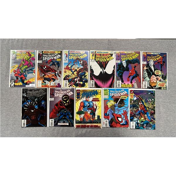 (11) MARVEL THE SPECTACULAR SPIDER-MAN COMIC BOOKS