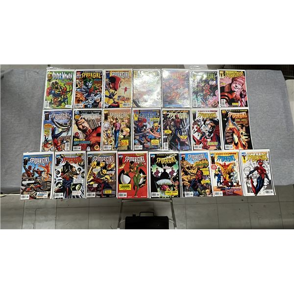 (22) MARVEL SPIDER-WOMAN & SPIDER-GIRL COMIC BOOKS