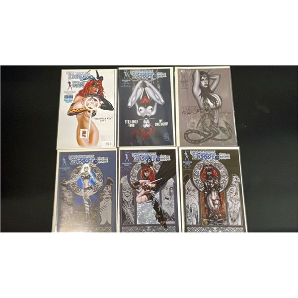 (6) BROADSWORD TAROT WITCH OF THE BLACK ROSE COMIC BOOKS