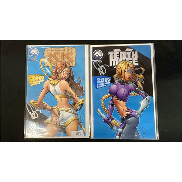 (2) ALIAS THE LEGEND OF ISIS COMIC BOOKS; #1 & #2 2005 CONVENTION EDITION, SIGNED