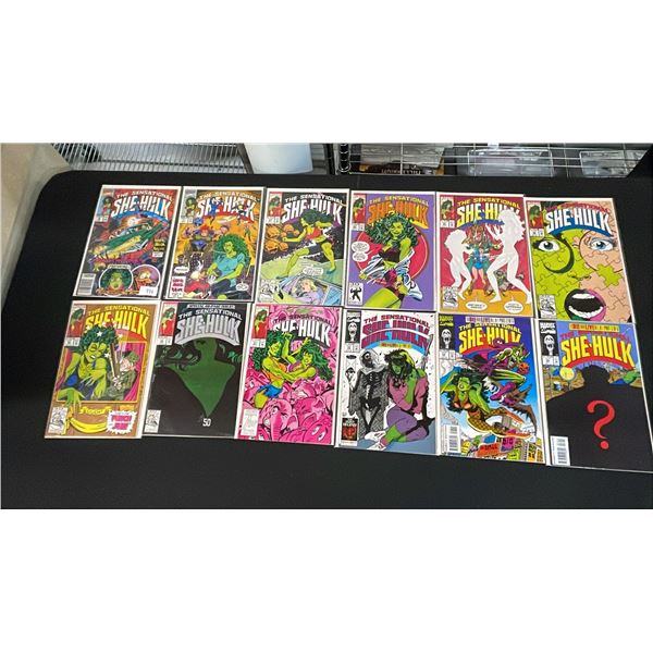 (13) MARVEL THE SENSATIONAL SHE-HULK COMIC BOOKS