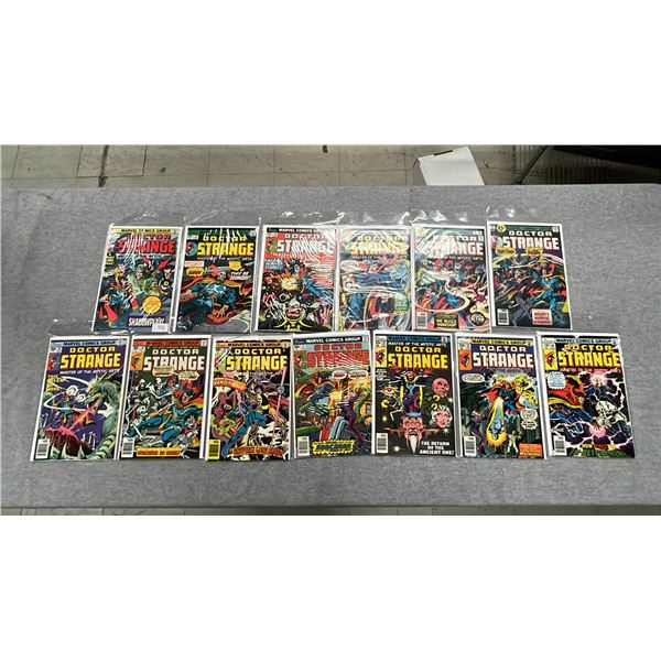 (13) MARVEL DOCTOR STRANGE COMIC BOOKS; #11-15, #17-21, #26-28