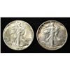 Image 1 : 1940 & 1945-D WALKING LIBERTY HALF DOLLARS AU/BU