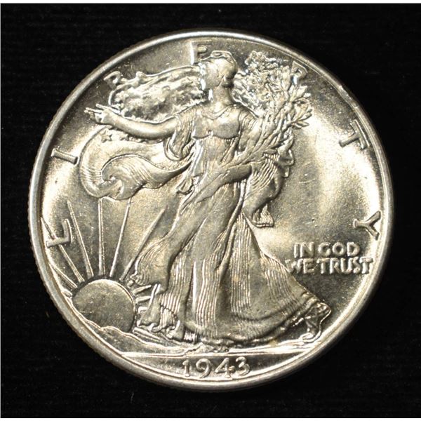 1943 WALKING LIBERTY HALF DOLLAR CH BU