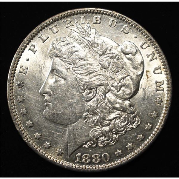 1880-O MORGAN DOLLAR AU/BU