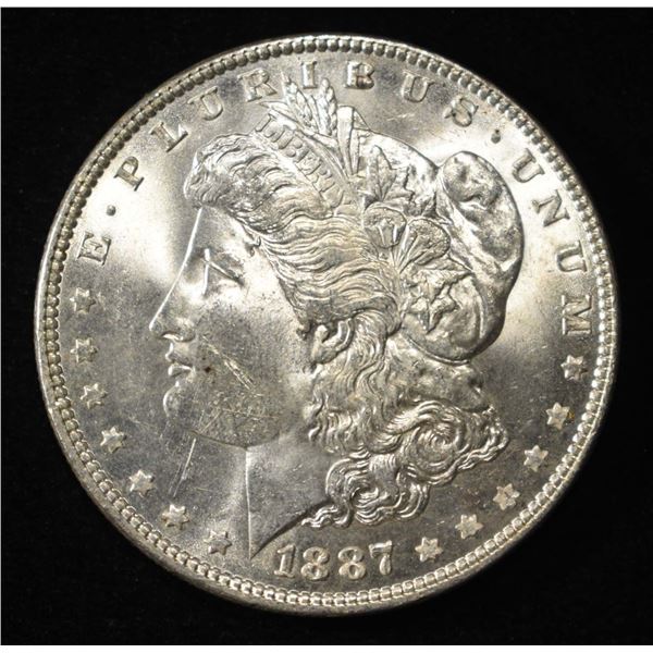 1887 MORGAN DOLLAR GEM BU