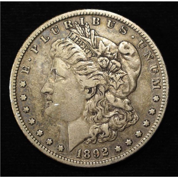 1892-S MORGAN DOLLAR XF