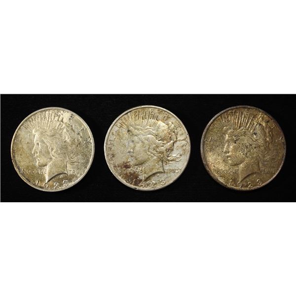 1923-P, D, S PEACE DOLLARS