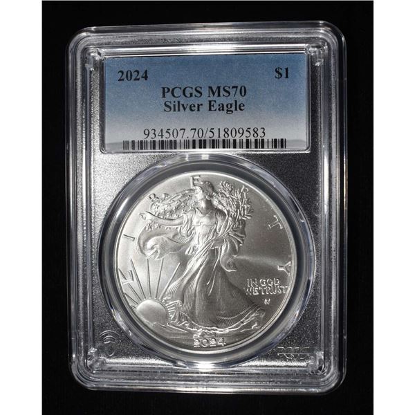 2024 AMERICAN SILVER EAGLE PCGS MS70