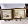 Image 1 : Pair of Vintage Prairie Homestead Paintings Signed Regan