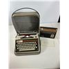 Image 1 : Brother Echelon 79 Portable Typewriter with Case & Sony Transistor Radio