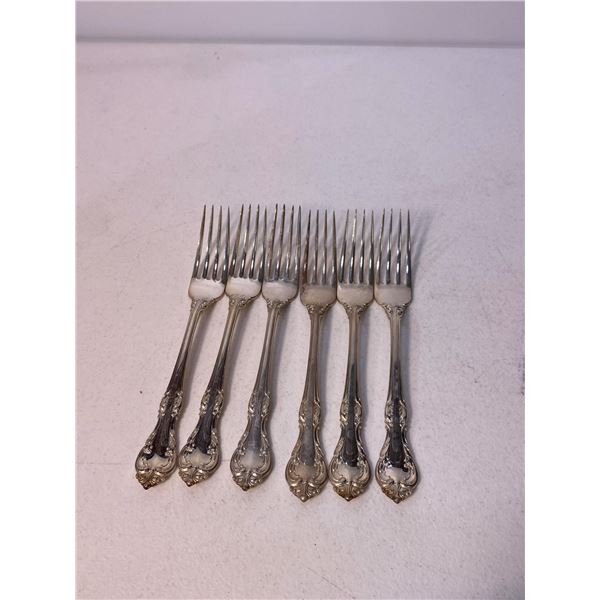 Birks Sterling Silver Dinner Forks, Total Weight 360g