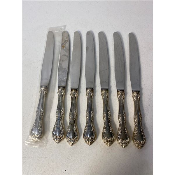 Birks Sterling Silver Knives, Total Weight 490g