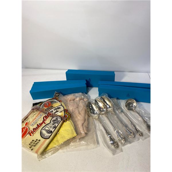 Birks Sterling Silver Serving Spoons, Total Weight 370g