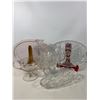 Image 5 : Vintage Glass & Crystal Mixed Lot - Platters, Vases & Tableware