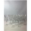 Image 1 : Set of Vintage Cut Crystal Wine Glasses - Elegant Stemware