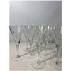 Image 4 : Set of Vintage Cut Crystal Wine Glasses - Elegant Stemware
